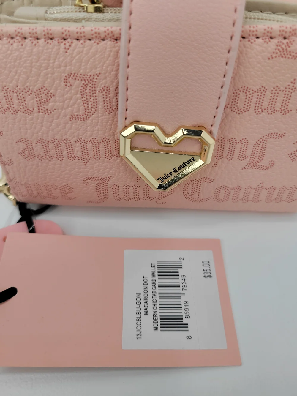 👉✨️Juicy Couture Macaroon Dot Modern Chic Tab Wallet